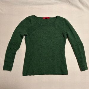 Krimson Klover women's small green wool sweater EUC